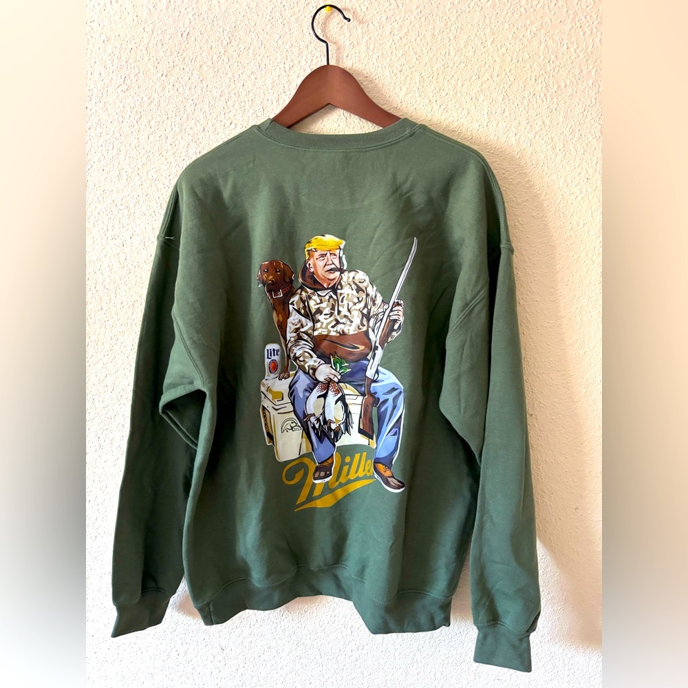 Women's Trump Hunting Olive Green Sweatshirt